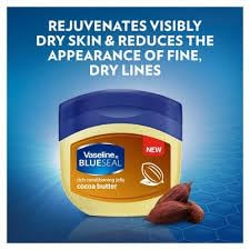 Vaseline 1 Blueseal Cocoa Butter Rich Conditioning Jelly, 50Ml
