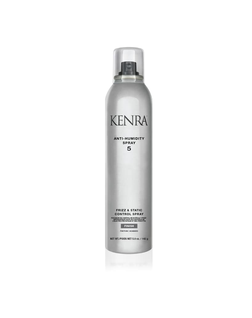 Kenra Professional Anti-Humidity Spray 5, 5oz | 72-Hour Frizz & Static Control | Lightweight, Low Hold, Thermal Protection & Humidity Defense