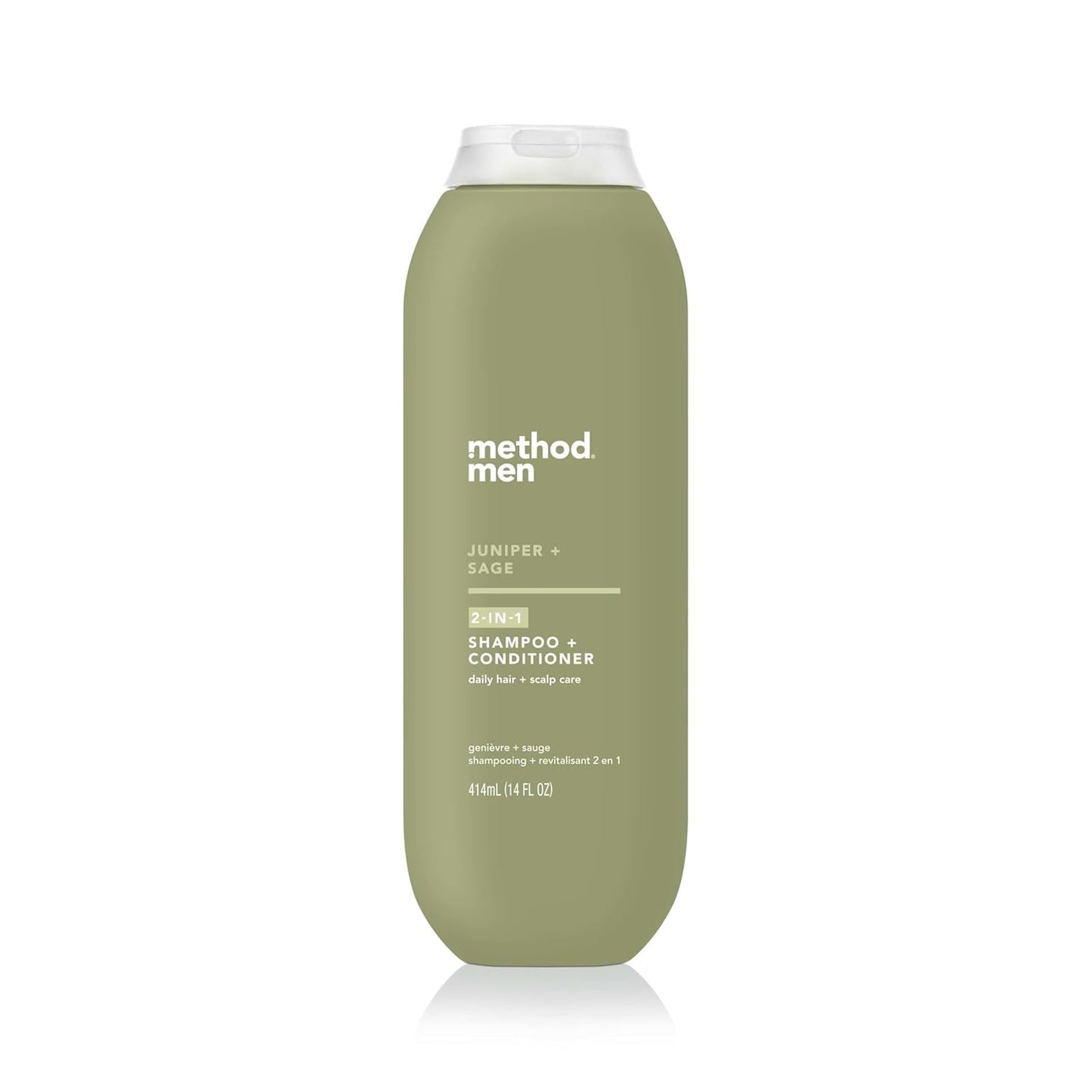 Method Men 2-in-1 Shampoo + Conditioner, Juniper + Sage, 14 Ounces, Packaging May Vary