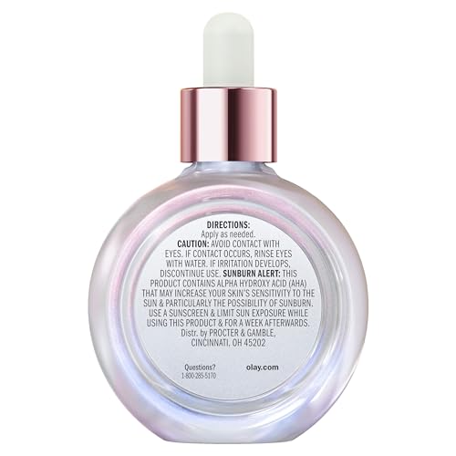 Olay Super Serum with Niacinamide, Vitamins C & E, Collagen Peptide & AHA – 5-in-1 Face Serum for Brightening, Hydrating & Firming, 1.7 oz