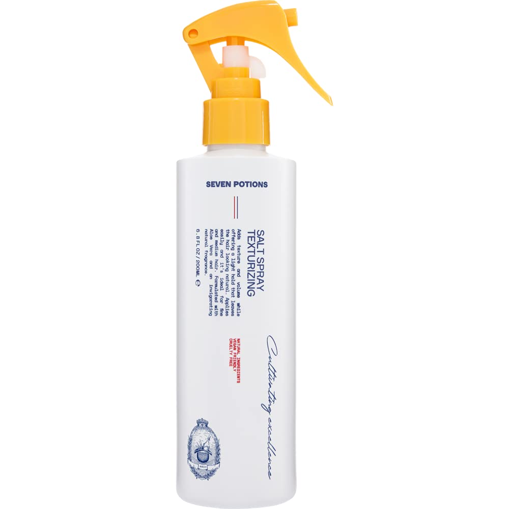 SEVEN POTIONS Salt Spray for Men – Volumizing Texture Spray for Beach Waves & Matte Finish – Quick-Dry, Non-Sticky, Vegan, Cruelty-Free, 6.8 fl oz