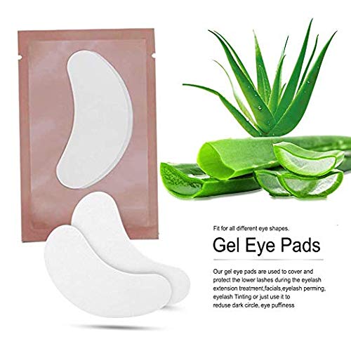 Ocim 100 Pairs Eye Gel Pads Lash Extensions, Lint Free Under Hydrogel Eye Patch for Eyelash Extension/Tinting