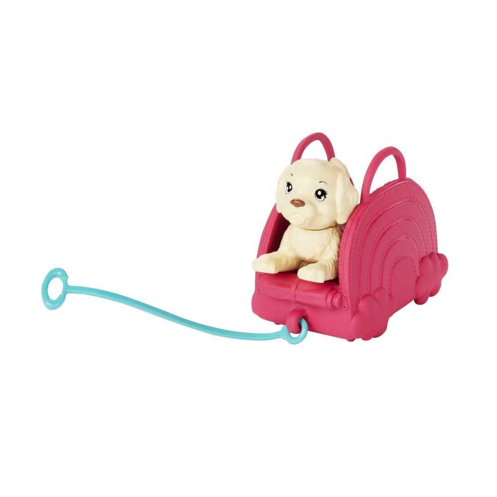 Barbie Chelsea Small Doll & 6 Accessories, Travel Set with Puppy, Pet Carrier & Backpack that Opens & Closes, Blonde Hair