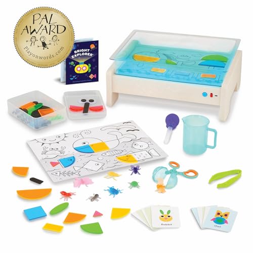 Battat Education Tracing Light Box for Kids – Sensory Light-Up Board with Double-Sided Tracing Cards – Educational Toy for Toddlers