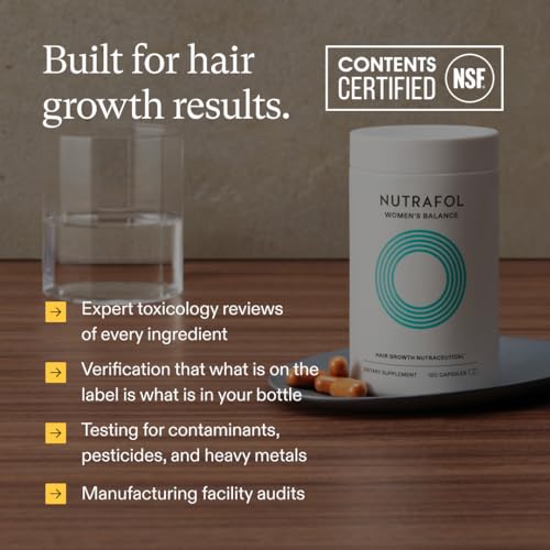 Nutrafol Women’s Balance Hair Growth Supplement Refill | 45+ | Clinically Proven for Thicker Hair & Scalp Coverage in 3–6 Months | 1-Month Supply