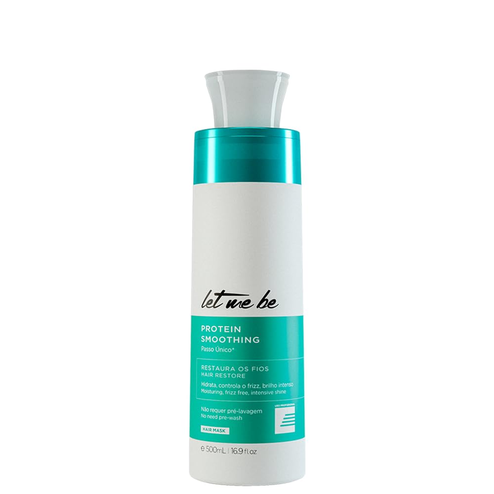 Let Me Be Brazilian Keratin Treatment – One-Step Protein Smoothing & Moisturizing Formula for Frizz-Free, Shiny, Straight Hair, 500ml (16.91oz)