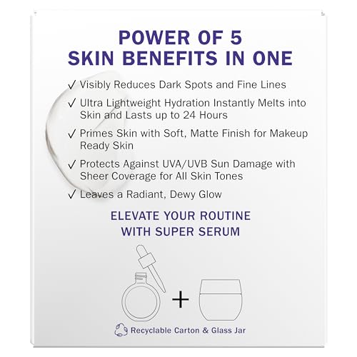 Olay Super Cream SPF 30 Face Moisturizer – 5-in-1 Hydrating, Brightening & Firming with Niacinamide, Vitamin C & Collagen Peptide, 1.7 oz