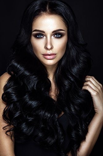 Black Colored Hair Building Fibers - Thickening Fiber for Women and Men - Hair Loss Concealer Powder for Thicker Fuller Hair - .77oz