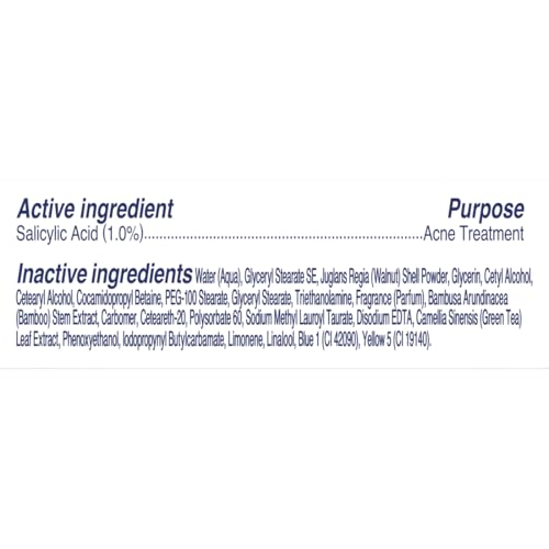 St. Ives Blackhead Clearing Green Tea Face Scrub – Salicylic Acid Acne Treatment, Unclogs Pores & Removes Blackheads, 6 oz