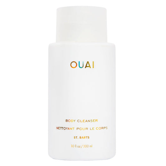 OUAI St. Barts Foaming Body Cleanser – Hydrating Body Wash with Jojoba & Rosehip Oil, Paraben & Sulfate Free, 10 fl oz
