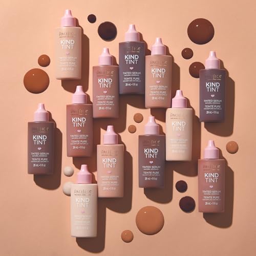 Pacifica Kind Tint Tinted Moisturizer Serum – Lightweight Hydrating Foundation with Vegan Collagen & Hyaluronic Acid for Dewy, Buildable Glow, 1 fl oz (Shade 19)