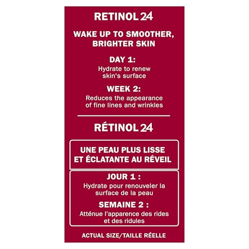 Olay Retinol 24 Night Face Moisturizer Trial Size, Anti-Aging, Smooths Fine Lines & Wrinkles, Fragrance-Free, Non-Greasy, 0.5 oz