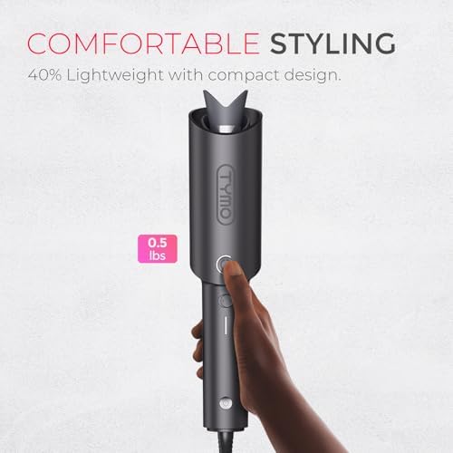 TYMO CURLPRO Automatic Rotating Curling Iron | 1" Ceramic Curling Wand for Beach Waves | Ionic, Dual Voltage, Lightweight & Travel-Friendly