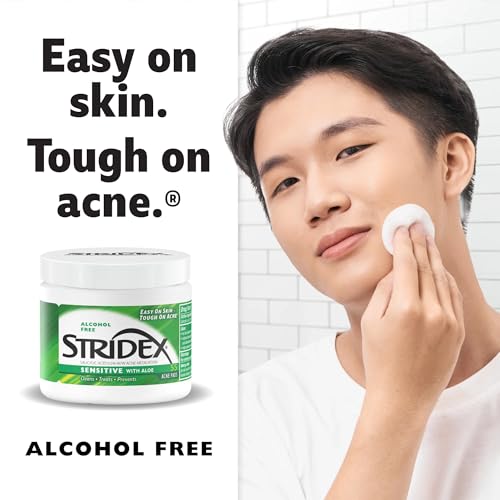 Stridex Sensitive with Aloe, Alcohol Free, 55 Soft Touch Pads