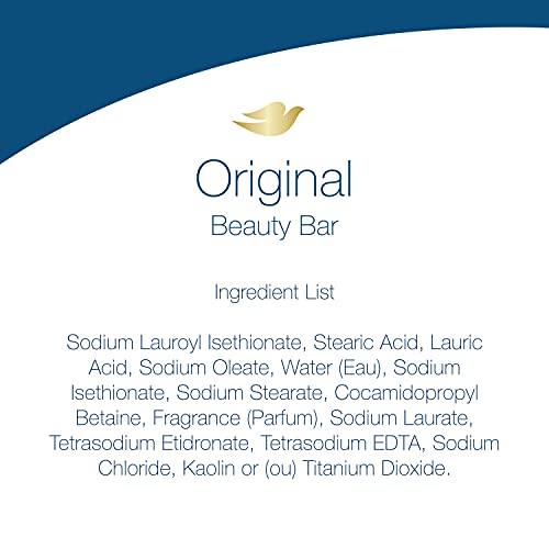 Dove Beauty Bar Gentle Skin Cleanser Moisturizing for Gentle Soft Skin Care Original Made With 1/4 Moisturizing Cream 3.75 oz, 14 Bars