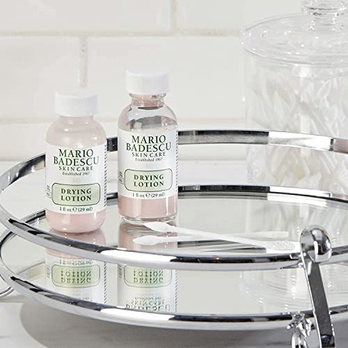 Mario Badescu AM/PM Blemish Kit – Salicylic Acid & Sulfur Drying Lotion + 12 Invisible Pimple Patch Stickers, 1 fl oz