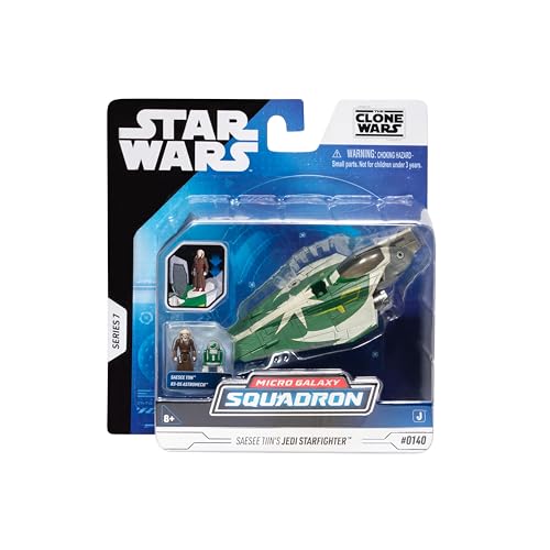 Star Wars Micro Galaxy Squadron Jedi Starfighter Mystery Bundle - 5-Inch Vehicle and 2.5-Inch Vehicle with Micro Figure Accessories