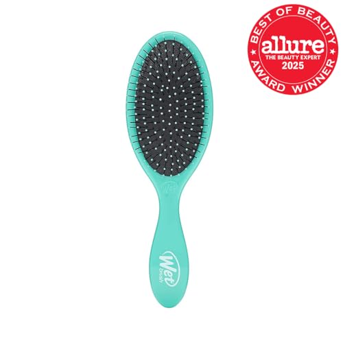 Wet Brush Original Detangler Hair Brush, Amazon Exclusive Aqua – Ultra-Soft IntelliFlex Bristles Glide Through Tangles – For All Hair Types, Wet or Dry