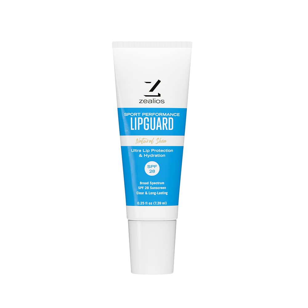 Zealios LipGuard SPF 28 Lip Balm – Hydrating Sunscreen for Dry, Cracked Lips, Paraben-Free with Coconut & Jojoba Oil, 0.25 oz