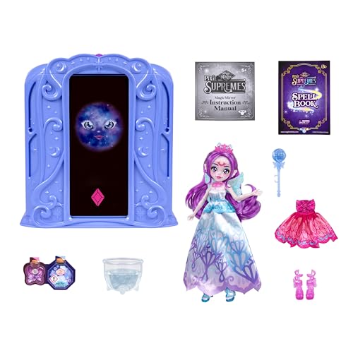 Magic Mixies Pixie Supremes Skylar Deluxe Butterfly Doll, 10.5", 2 Outfits, Magic Potion, 50+ Lights & Sounds – Amazon Exclusive