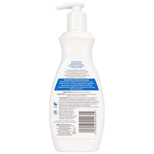 Palmer's Cocoa Butter Formula Daily Skin Therapy Cocoa Butter Body Lotion for Dry Skin, Hand & Body Moisturizer, Pump Bottle, 13.5 Oz (Pack of 1)
