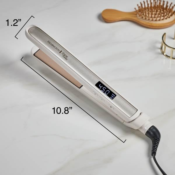 Remington Shine Therapy 1" Hair Straightener with Argan Oil & Keratin | Ceramic Flat Iron for Smooth, Shiny, Frizz-Free Hair, Professional Styling Tool