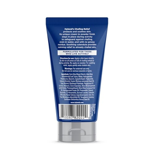 Hyland’s Chafing Relief Cream: Anti Chafe Cream-to-Powder to Prevent Chafing & Soothe Irritated Skin for Men and Women - 3 oz