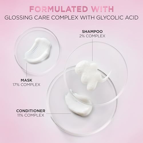 L'Oreal Paris EverPure Glossing Lamination Hair Mask with Glycolic Acid, Deep Treatment for Dull & Dry Hair, Lasting Shine & Smoothness, 5.1 Fl Oz