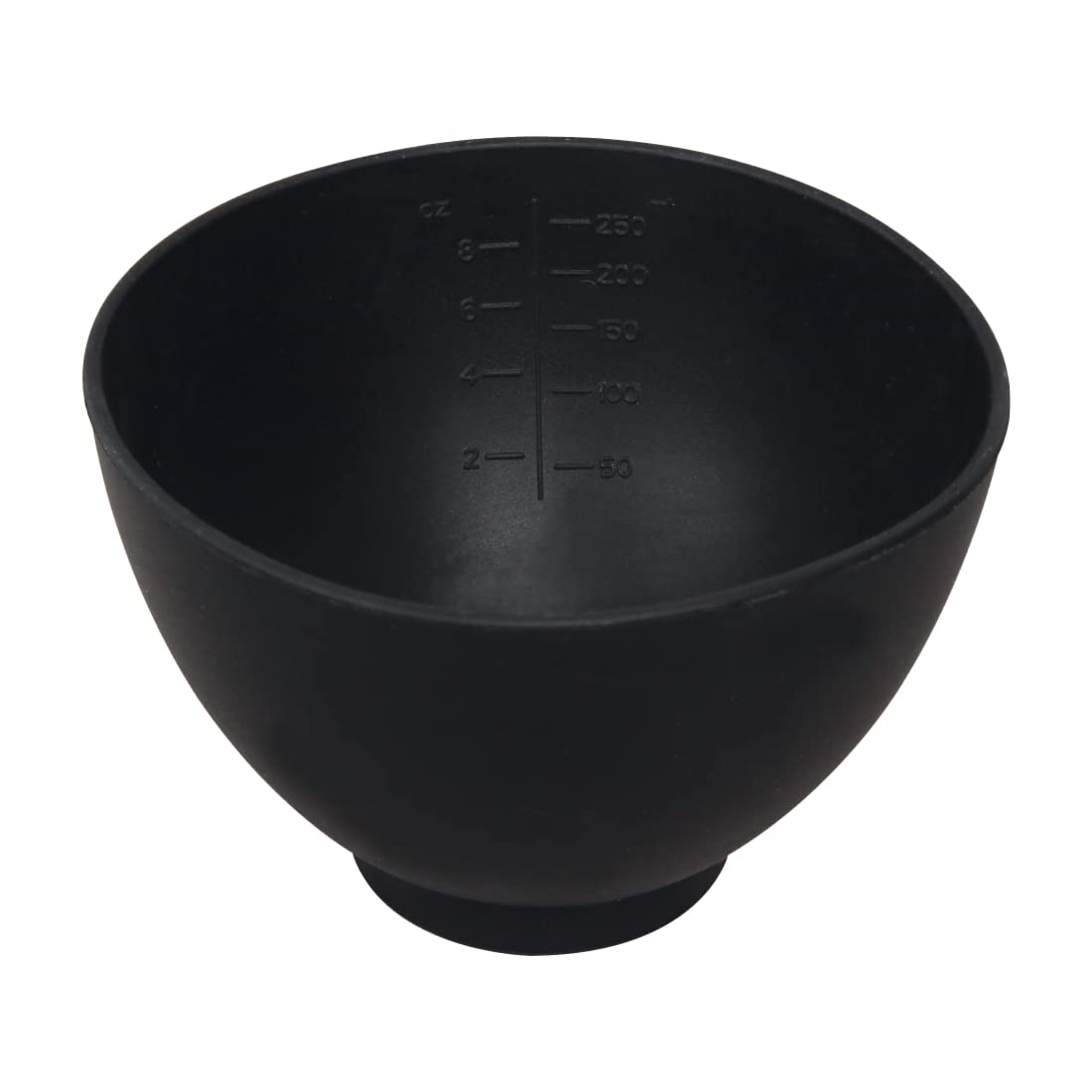 ForPro Professional Collection Silicone Mixing Bowl, Black, Flexible, Odorless, for Mixing Facials, Massage, Body & Other Products, 8 oz