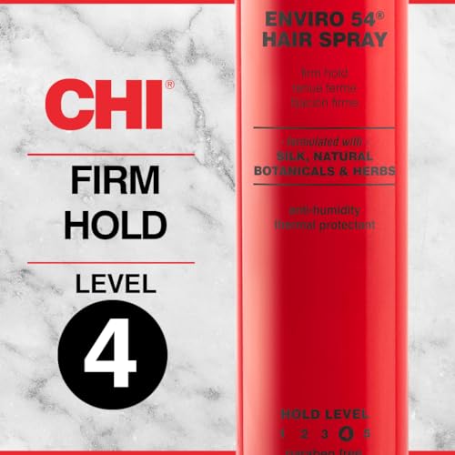 CHI Enviro 54 Hairspray, Firm Hold, Lightweight Spray to Finish & Secure Hairstyles, Sulfate & Paraben-Free, 2.6 Oz