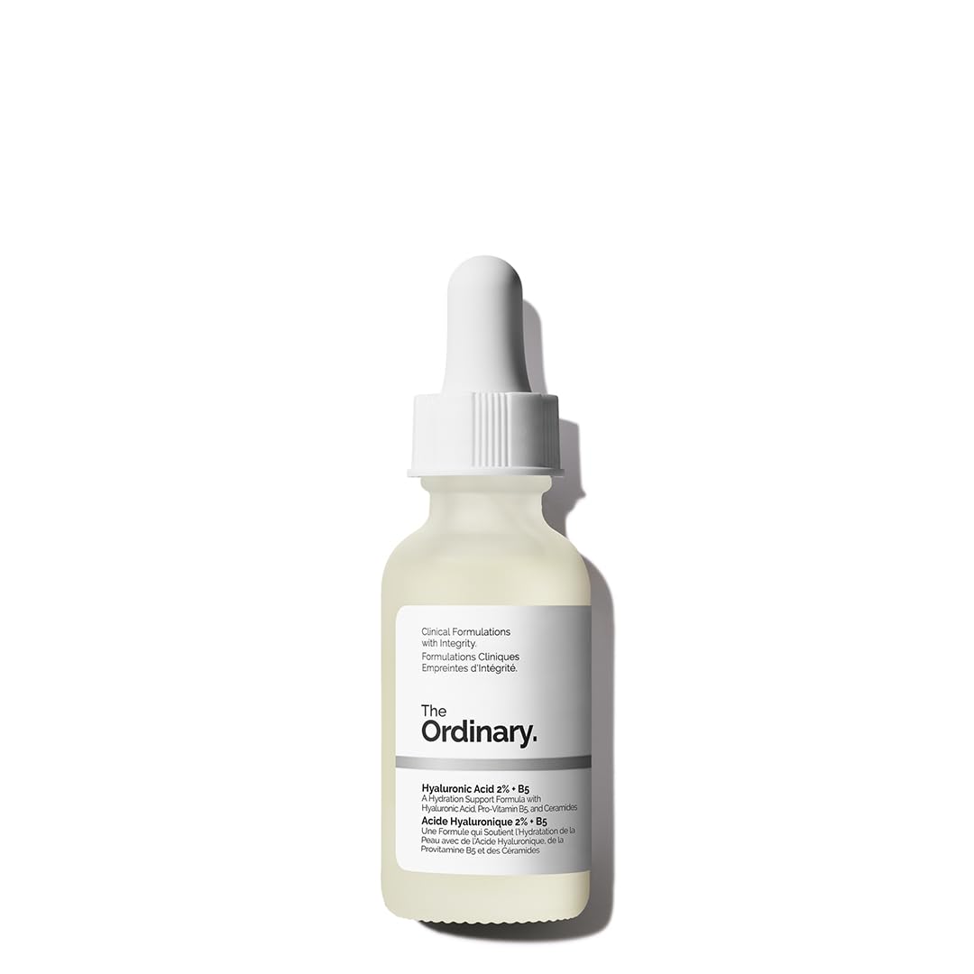 The Ordinary Hyaluronic Acid 2% + B5 (with Ceramides), Multi-Depth Hydration Serum for Plumper, Smoother Skin, 1 Fl Oz
