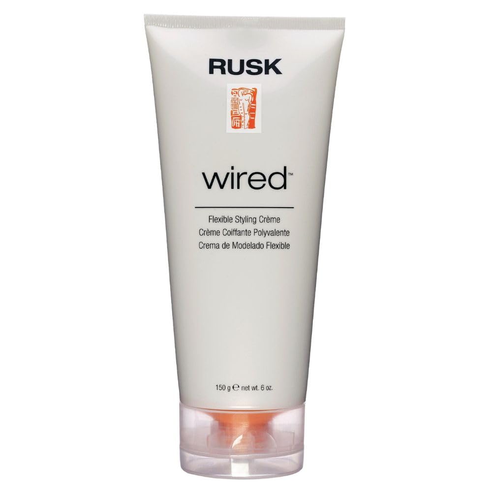 RUSK Designer Collection Wired Flexible Styling Creme, Lifts, Shines, and Creates Soft, Gravity-Defying Body, 6 oz