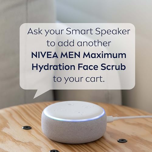 NIVEA MEN Maximum Hydration Deep Cleaning Face Scrub With Aloe Vera, 3 Pack of 4.4 Oz Tubes
