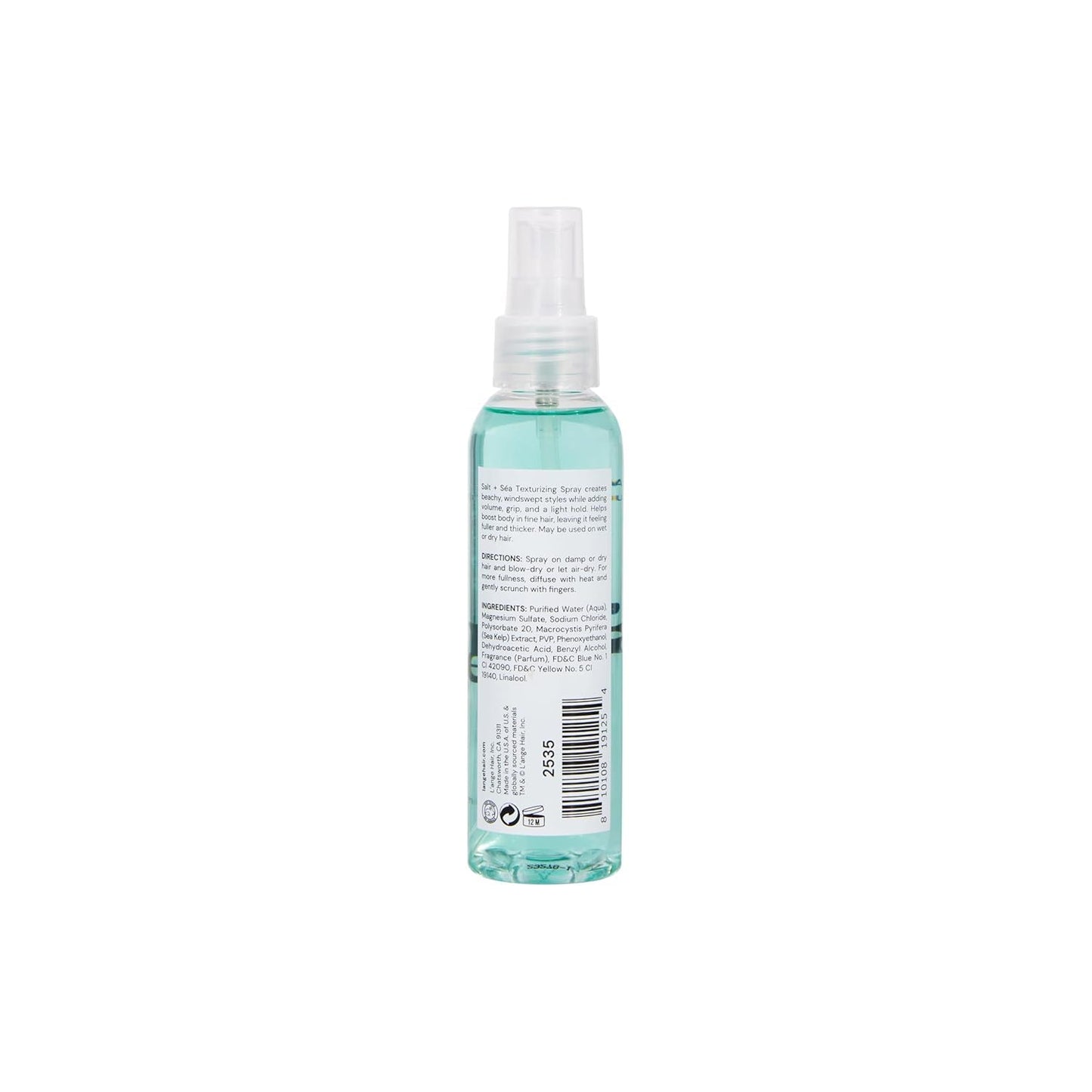 L'ANGE HAIR Sea Salt Texturizing Spray | Beachy Waves & Volume | Mineral-Infused Formula for Soft Hold, Shine & Tropical Scent | 4 Fl Oz