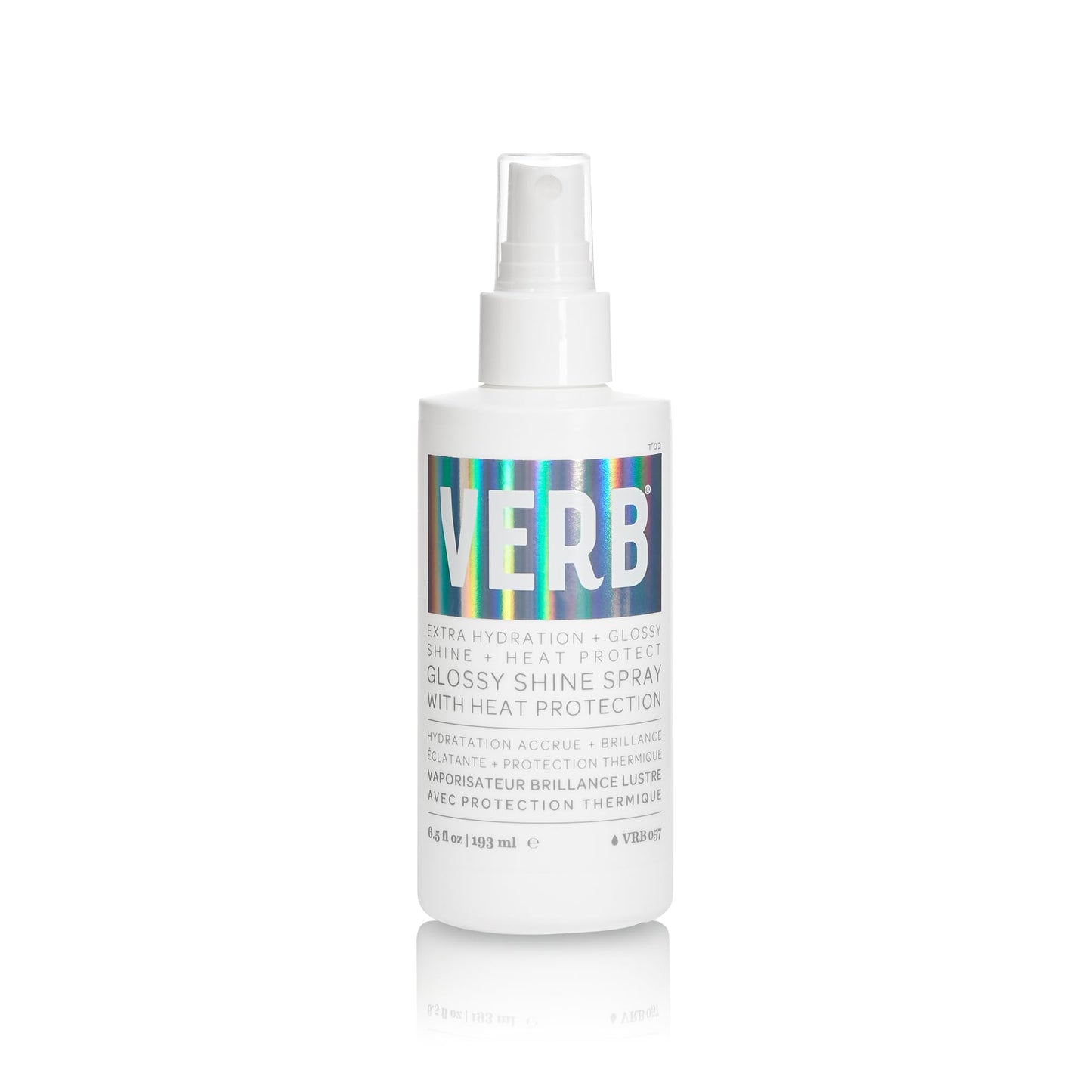 VERB Glossy Shine Spray with Heat Protection, 6.5 fl oz – Vegan, Paraben & Sulfate Free Hair Spray for All Hair Types, Adds Shine & Primes for Styling
