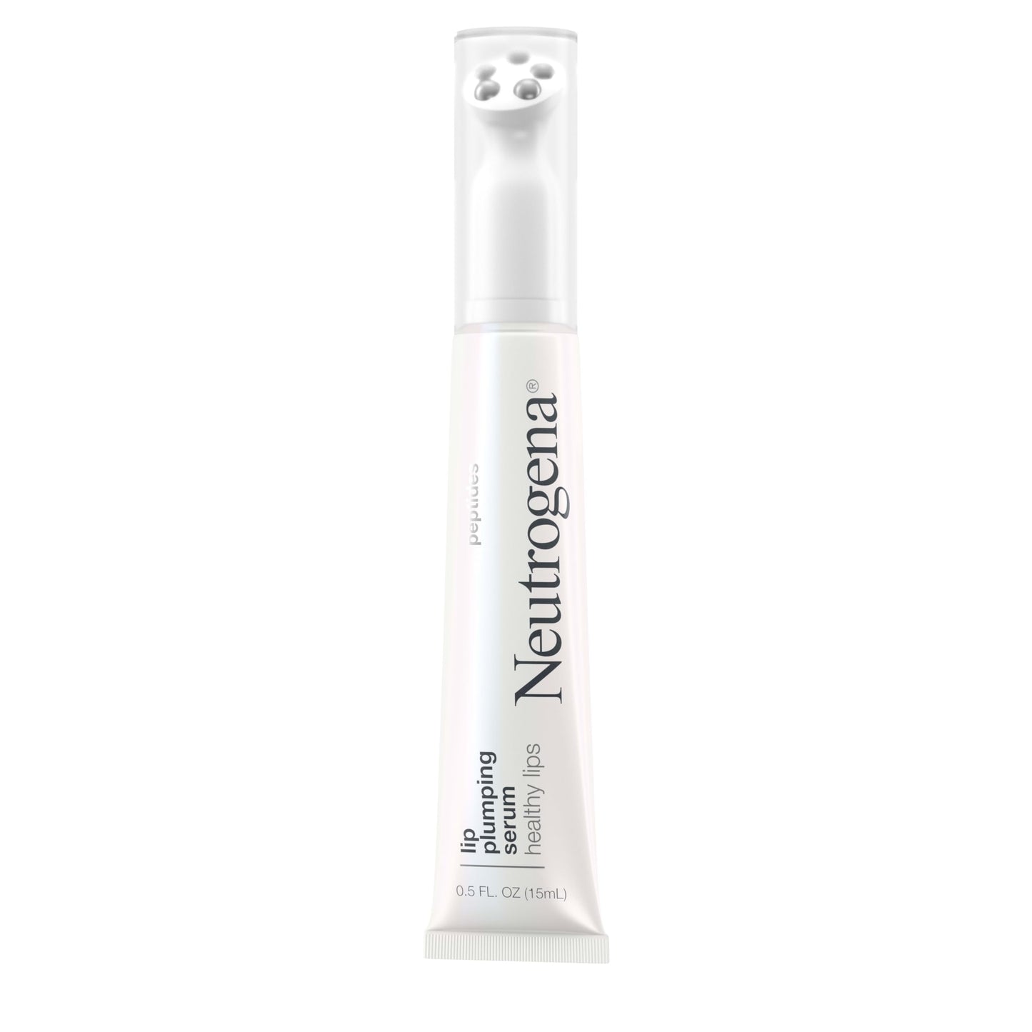 Neutrogena Healthy Lips Plumping Serum – Lip Enhancer with Peptides for Naturally Fuller, Nourished, Plumper-Looking Lips, 0.5 fl. oz