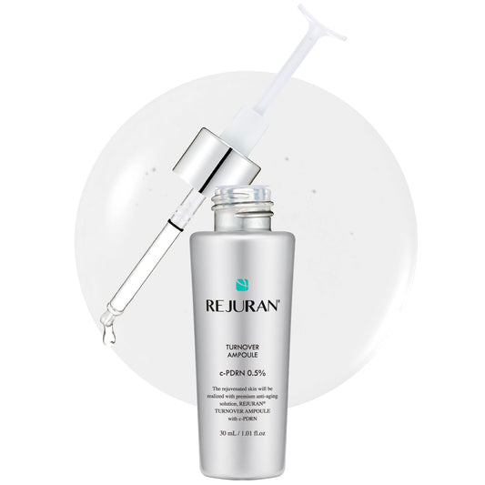 REJURAN® Turnover Ampoule c-PDRN® – Salmon DNA Face Serum for Skin Rejuvenation, Firming, Hydration & Youthful Glow, 1.01 fl oz