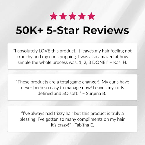 Love Ur Curls - Shampoo & Conditioner Set with All in One Curl Cream Styler for Curly Hair, 3 Step System for Repair and Moisturizing