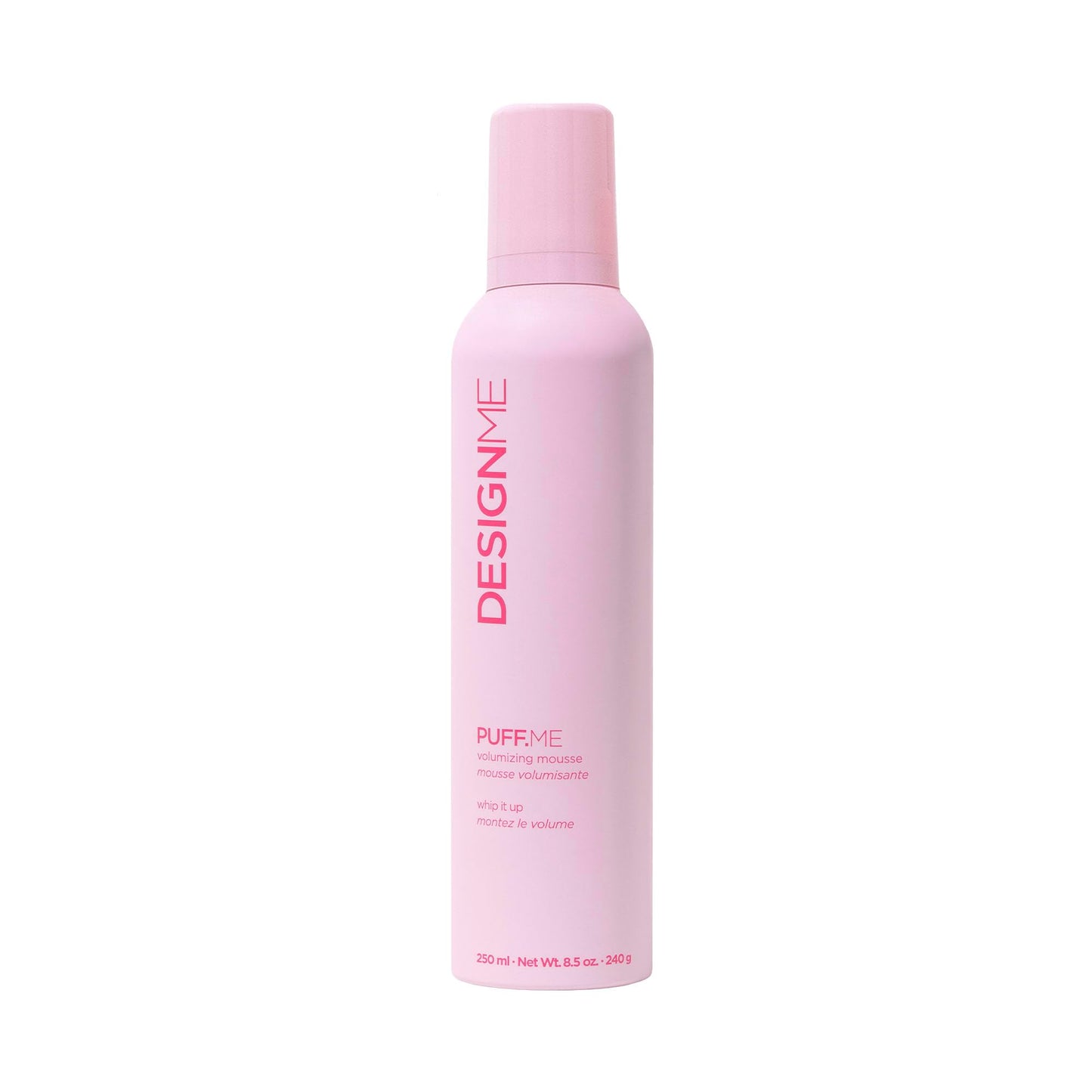 Design.Me PUFF.ME Volumizing Hair Mousse | Lightweight Flexible Hold for Fine Hair | Boosts Volume & Shine with Vitamins B5 & E | 250mL, Sulfate-Free