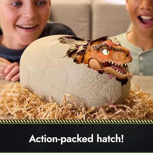Primal Hatch Jurassic World Dinosaur & Egg Toy – Hatch, Train & Play with 100+ Sounds & Reactions, Kids Toy for Ages 5+