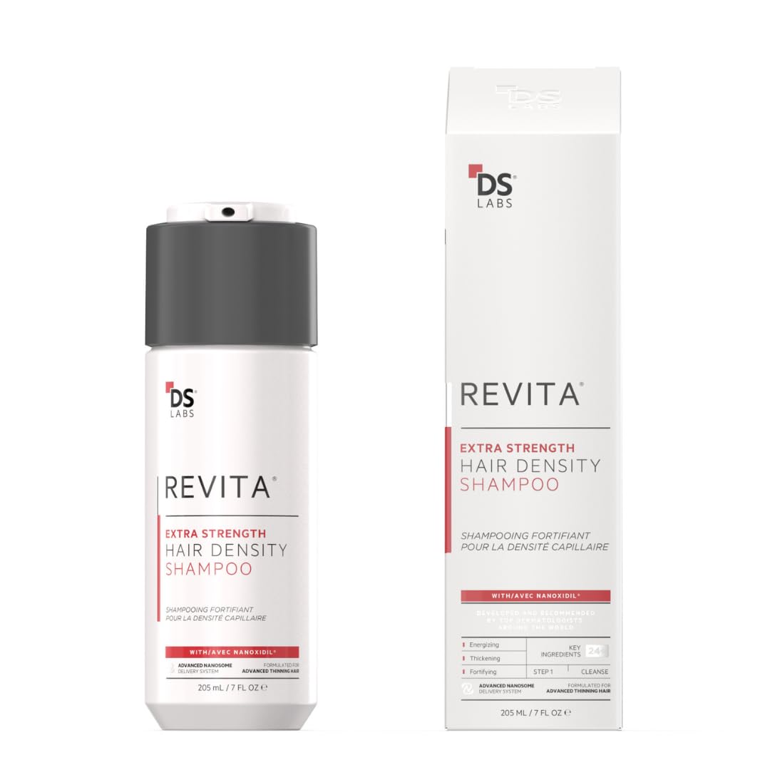 DS Labs Revita Extra Strength Shampoo 205mL – Promotes Fuller, Thicker Hair, Lightweight Hydration, Sulfate-Free & Color-Safe Formula for Men & Women