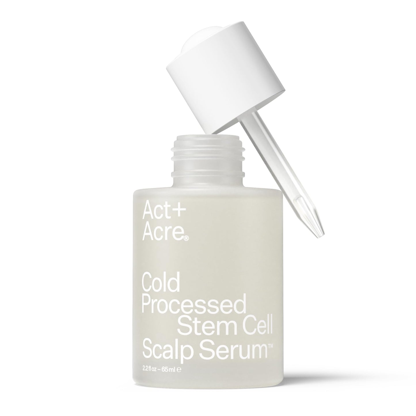 Act+Acre Stem Cell Scalp Serum – Cold Processed Formula for Thicker, Fuller Hair with Apple Stem Cells, Bamboo & Aloe – Hydrate, Strengthen, Vegan, 2.2 Fl Oz