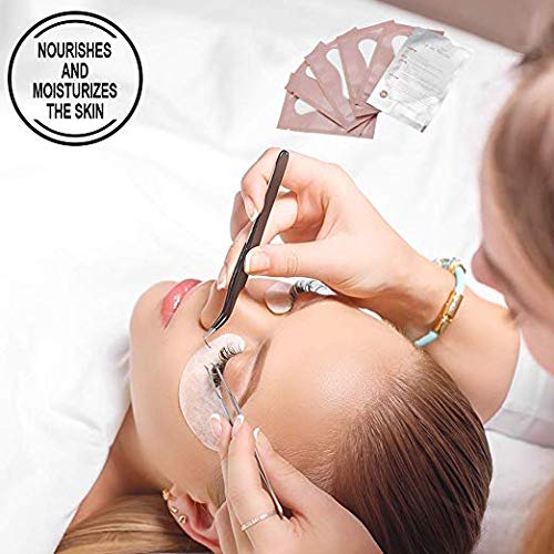Ocim 100 Pairs Eye Gel Pads Lash Extensions, Lint Free Under Hydrogel Eye Patch for Eyelash Extension/Tinting