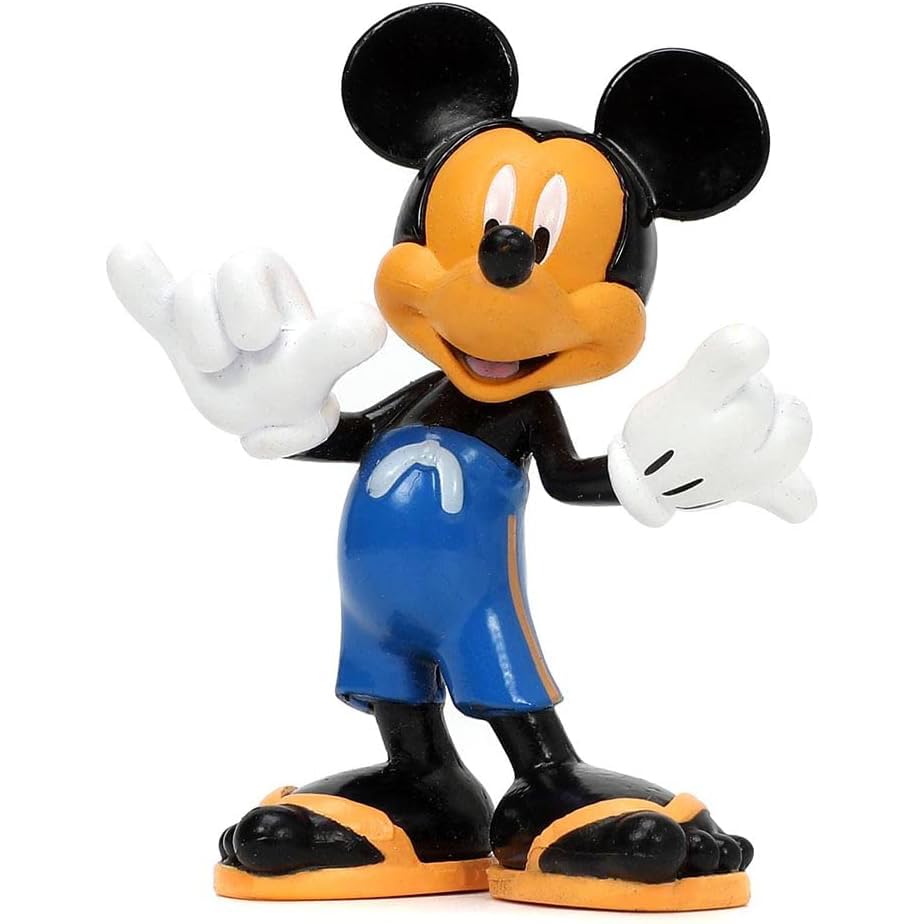 Jada Toys Disney Mickey and Friends 1:24 Volkswagen T1 Bus Die-cast Car w/ 2.75" Mickey Mouse Figure, Toys for Kids and Adults