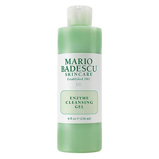 Mario Badescu Enzyme Cleansing Gel – Oil-Free Face Wash with Papaya Enzyme & Grapefruit, Exfoliating Cleanser for All Skin Types, 8 oz
