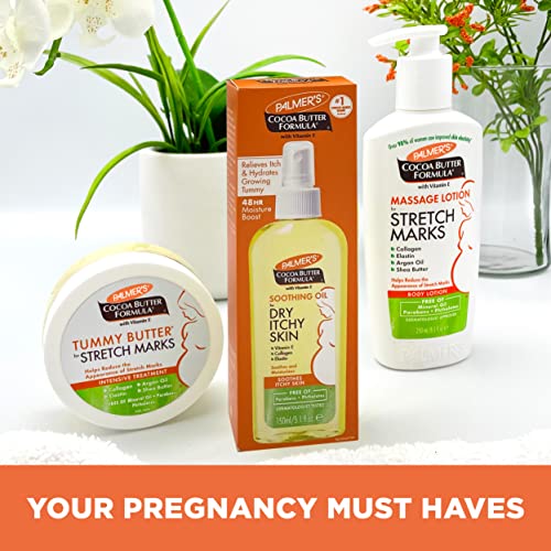 Palmer's Cocoa Butter Formula Soothing Oil with Vitamin E, Dry, Itchy Skin Relief, Anti-Itch Body Oil, 5.1 Ounces