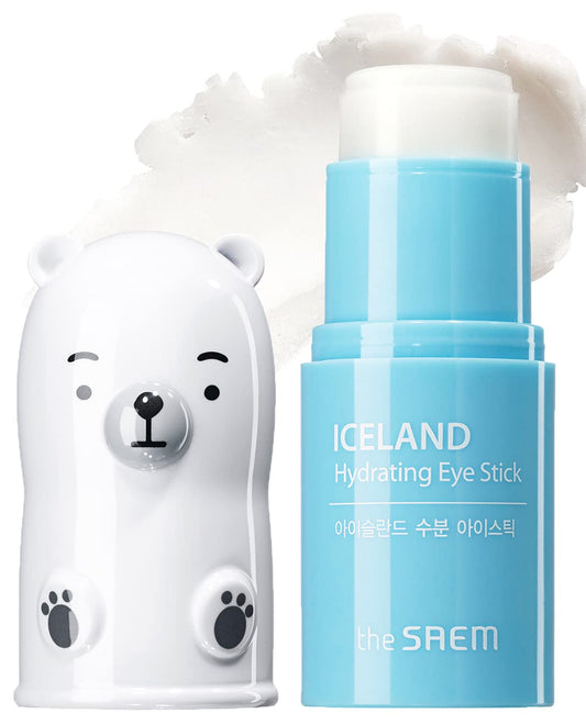 The SAEM Iceland Hydrating Eye Stick 0.24oz – Cooling Under Eye Balm for Dark Circles, Puffiness, Wrinkles & Moisturizing, Aqua Scent