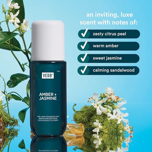 VERB Hair and Body Mist - Fragrance Amber & Jasmine Travel Size, 1 oz