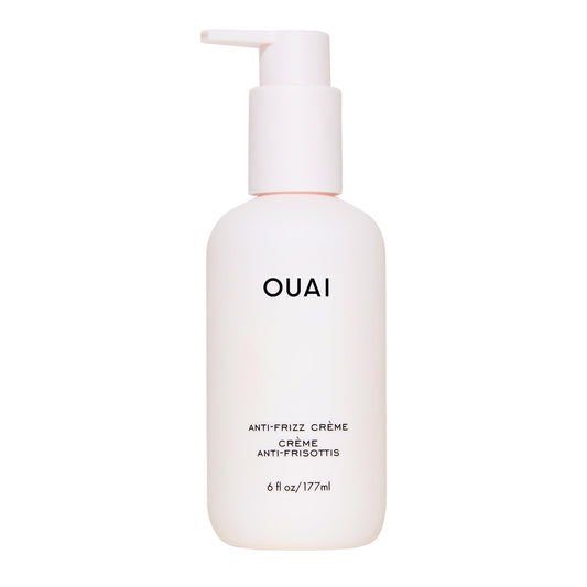 OUAI Anti-Frizz Cream - Moisturizing Hair Cream with Jackfruit & Beetroot Extract for Frizz Control, Heat Protection & Lasting Hydration, 6 oz