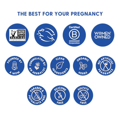 Motherlove Pregnant Belly Salve (4 oz) Moisturizing Balm to Use on Growing Belly—Non-GMO & Organic Herbs